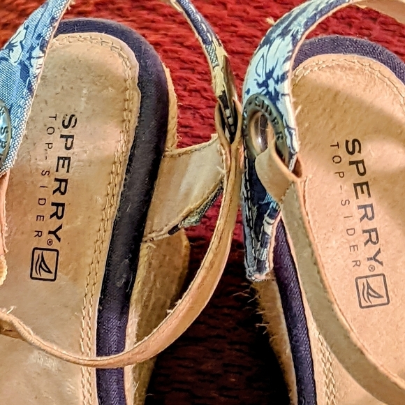 Sperry Top-Sider Saylor Womens Blue Liberty Sandals size 5 - Picture 3 of 11